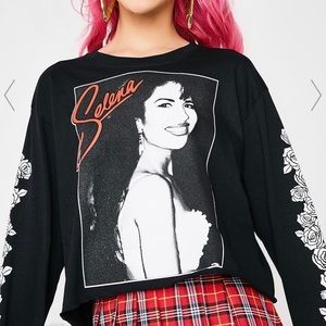 Selena Long Sleeve Crop Top Size Medium